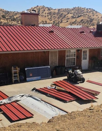 new red metal roof