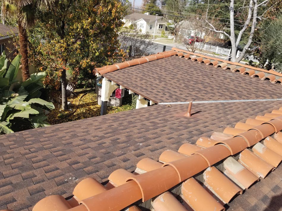Completed tile roof on a home demonstrating the versatility of our Roof installation in Wasco, CA solutions.